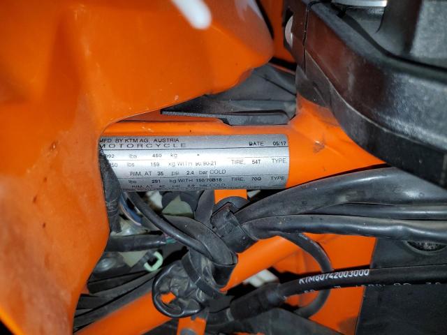 2017 KTM 1290 SUPER - VBKV59408HM971286