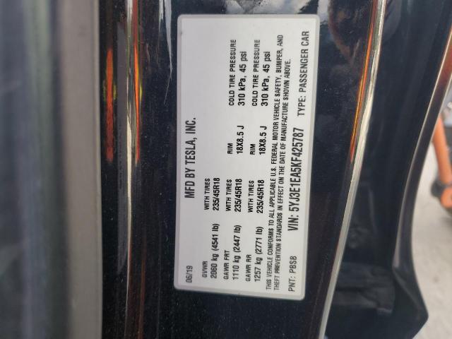 VIN 5YJ3E1EA5KF425787 2019 TESLA MODEL 3 no.13