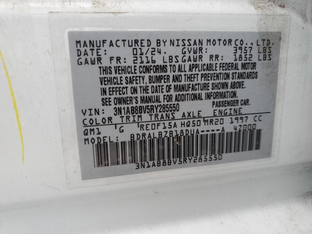 VIN 3N1AB8BV5RY285550 2024 NISSAN SENTRA no.12