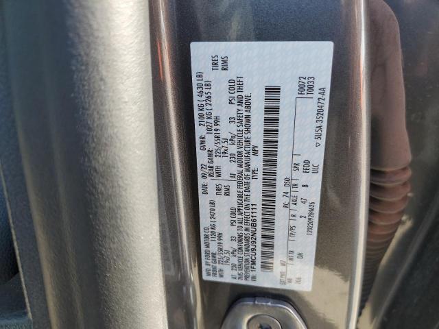 2022 FORD ESCAPE TIT - 1FMCU9J92NUB61111