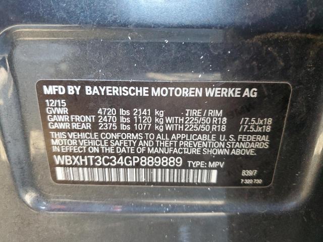 VIN WBXHT3C34GP889889 2016 BMW X1 no.13