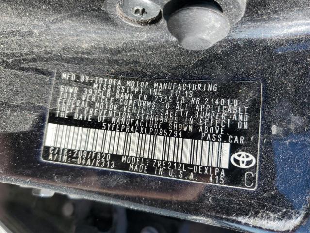 2020 TOYOTA COROLLA LE - 5YFEPRAEXLP085794