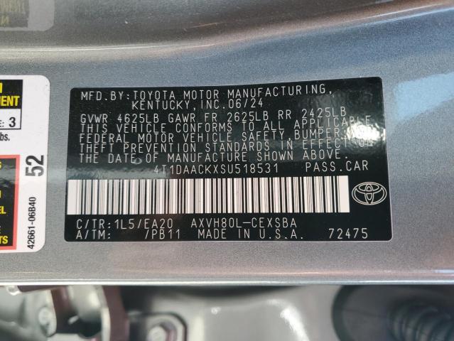 VIN 4T1DAACKXSU518531 2025 TOYOTA CAMRY no.12