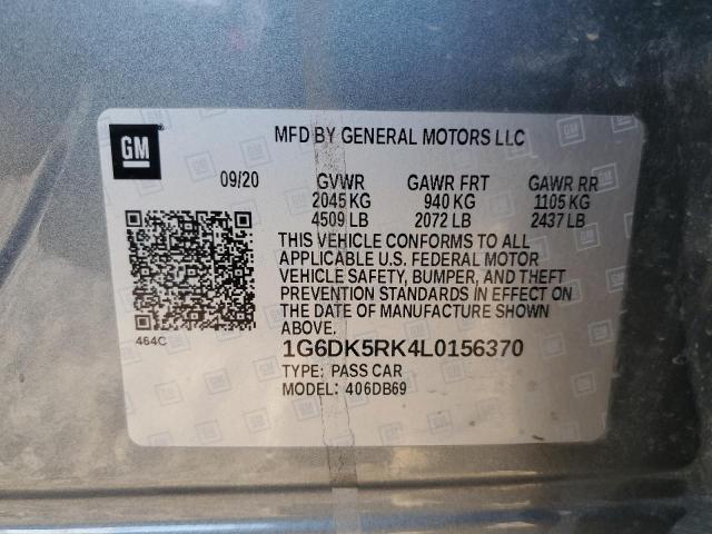 2020 CADILLAC CT4 LUXURY - 1G6DK5RK4L0156370