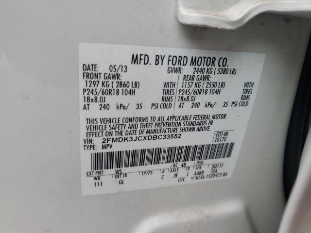 VIN 2FMDK3JCXDBC33552 2013 Ford Edge, Sel no.13