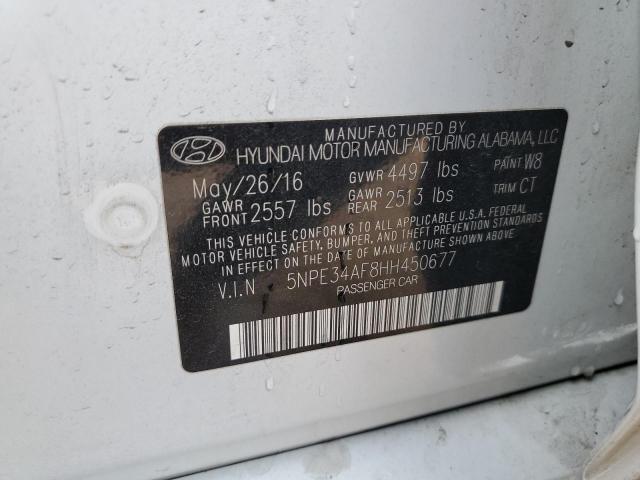 VIN 5NPE34AF8HH450677 2017 Hyundai Sonata, Sport no.12