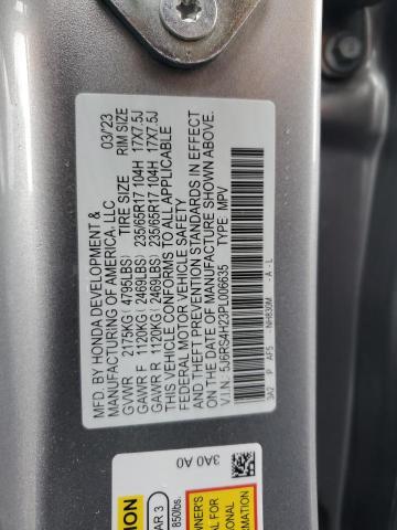 VIN 5J6RS4H23PL006635 2023 Honda CR-V, LX no.14