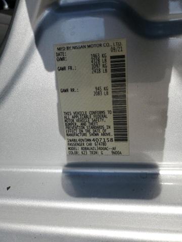 2021 NISSAN ALTIMA SV - 1N4BL4DV3MN407158