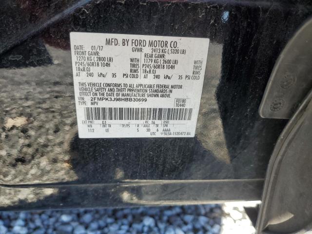 2017 FORD EDGE SEL - 2FMPK3J98HBB30699