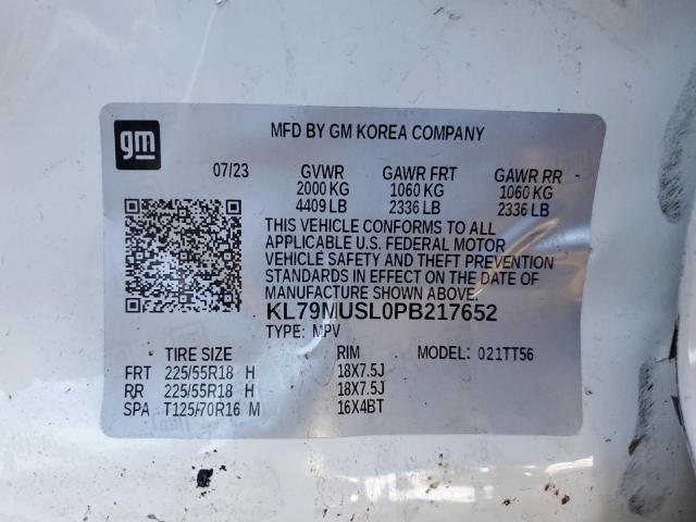 2023 CHEVROLET TRAILBLAZE - KL79MUSL0PB217652
