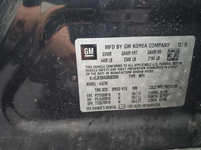 2016 BUICK ENCORE - KL4CJESB4GB582599