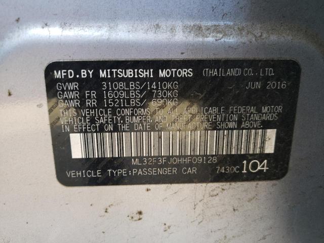 2017 MITSUBISHI MIRAGE G4 - ML32F3FJ0HHF09128