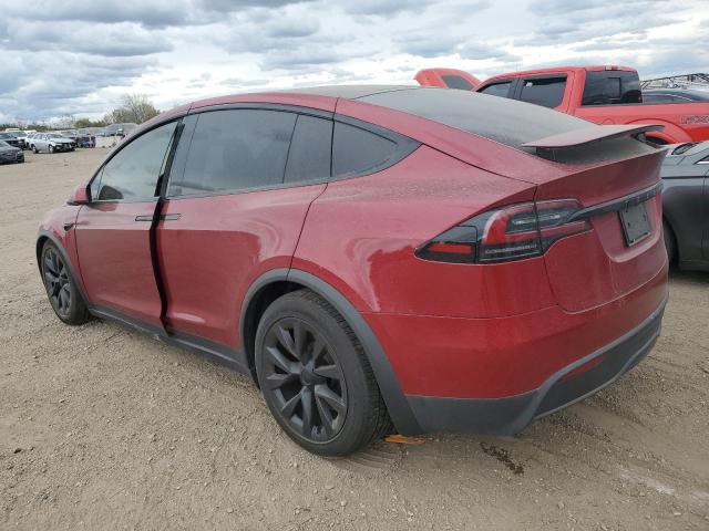 TESLA MODEL X 2023 red  electric 7SAXCDE57PF426736 photo #3