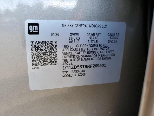 2024 CHEVROLET MALIBU LT - 1G1ZD5ST9RF209501