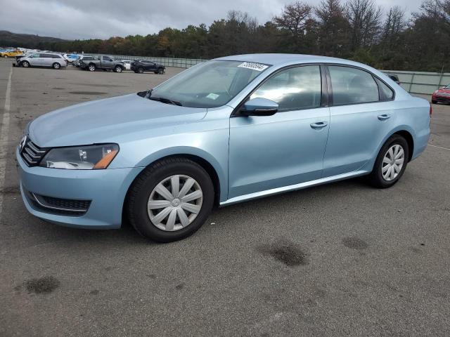 VOLKSWAGEN PASSAT S 2012 blue  gas 1VWAP7A3XCC042001 photo #1