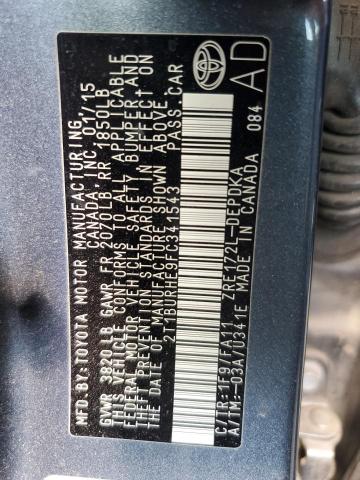 2015 TOYOTA COROLLA L - 2T1BURHE9FC341543