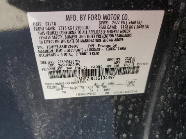 2018 FORD TAURUS LIM - 1FAHP2J85JG134497