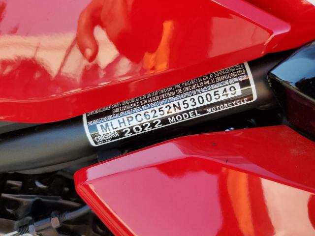 2022 HONDA CBR500 RA MLHPC6252N5300549