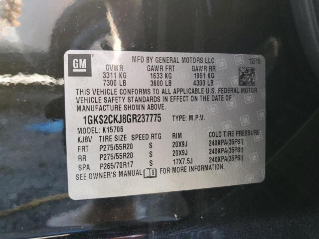 2016 GMC YUKON DENA - 1GKS2CKJ8GR237775