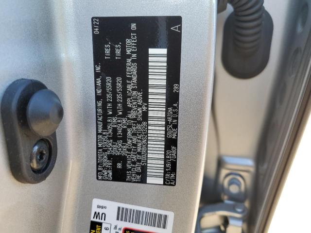 2022 TOYOTA HIGHLANDER - 5TDDZRBH3NS213298