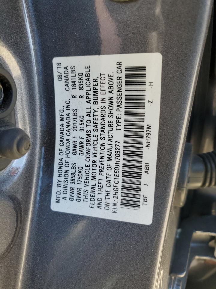 Lot #2961783966 2018 HONDA CIVIC SI