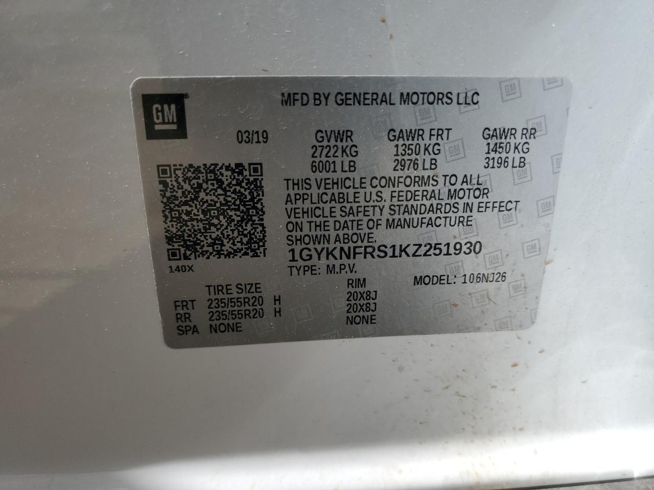 Lot #2955301655 2019 CADILLAC XT5 PREMIU