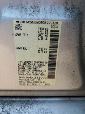 VIN 1N4AL3AP9DC231093 2013 Nissan Altima, 2.5 no.12