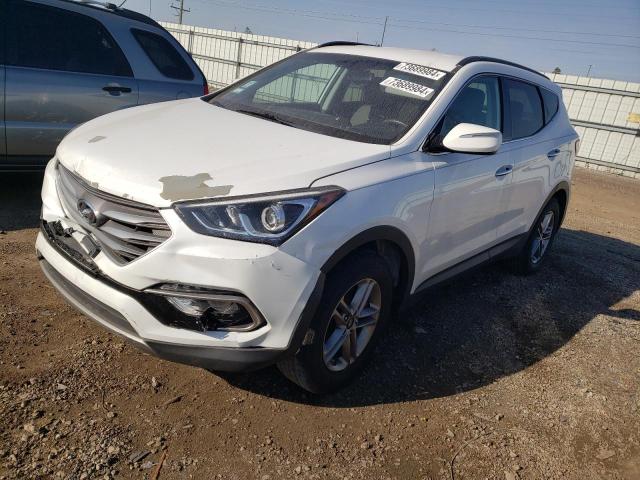 HYUNDAI SANTA FE S 2018 white  gas 5NMZU3LB3JH063556 photo #1