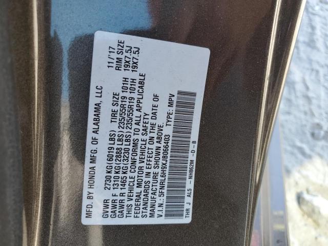 2018 HONDA ODYSSEY EL - 5FNRL6H9XJB066403