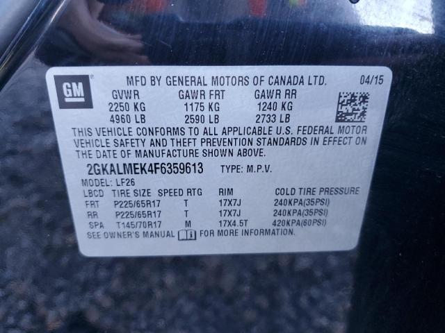 2015 GMC TERRAIN SL - 2GKALMEK4F6359613