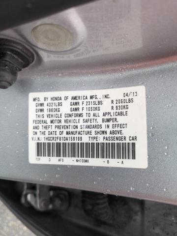 VIN 1HGCR2F81DA159199 2013 Honda Accord, Exl no.13