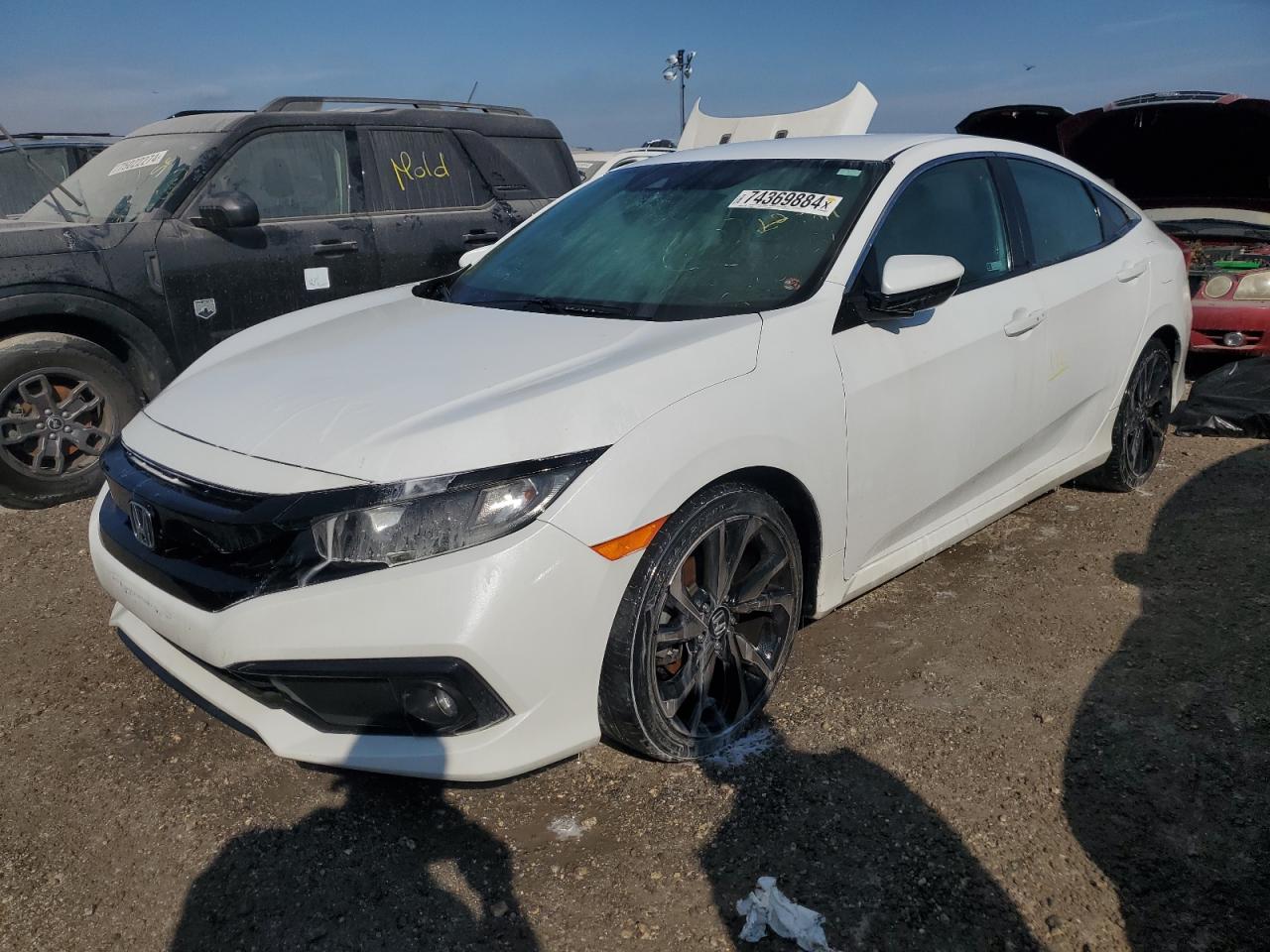 Lot #2974636559 2020 HONDA CIVIC SPOR