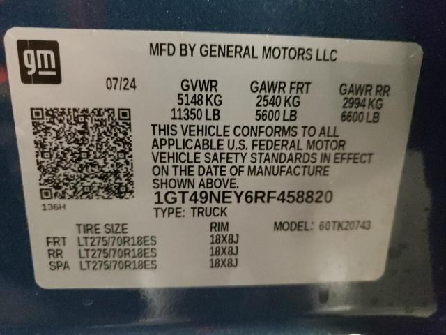 2024 GMC SIERRA K25 - 1GT49NEY6RF458820