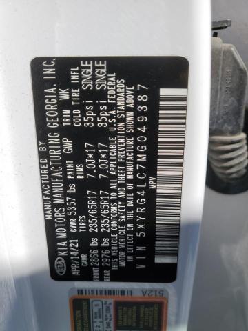 2021 KIA SORENTO LX - 5XYRG4LC7MG049387