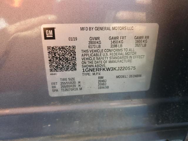 2019 CHEVROLET TRAVERSE - 1GNERFKW3KJ220575