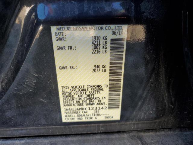 2015 NISSAN ALTIMA 2.5 - 1N4AL3AP0FC123142