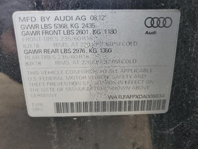 VIN WA1LFAFPXDA008834 2013 Audi Q5, Premium Plus no.13