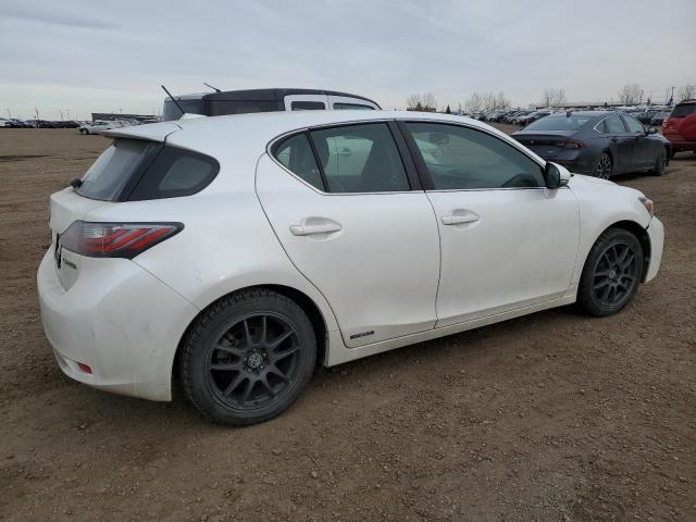 LEXUS CT 200 2013 white hatchbac hybrid engine JTHKD5BH8D2139895 photo #4