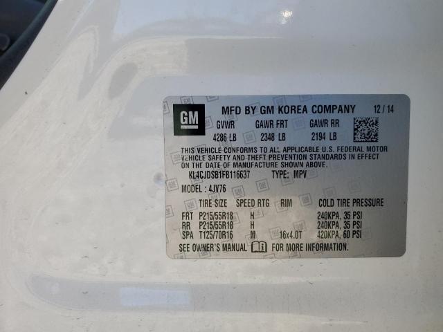 2015 BUICK ENCORE PRE - KL4CJDSB1FB116637