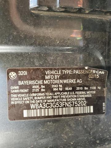 2015 BMW 320 I XDRI - WBA3C3G53FNS75202