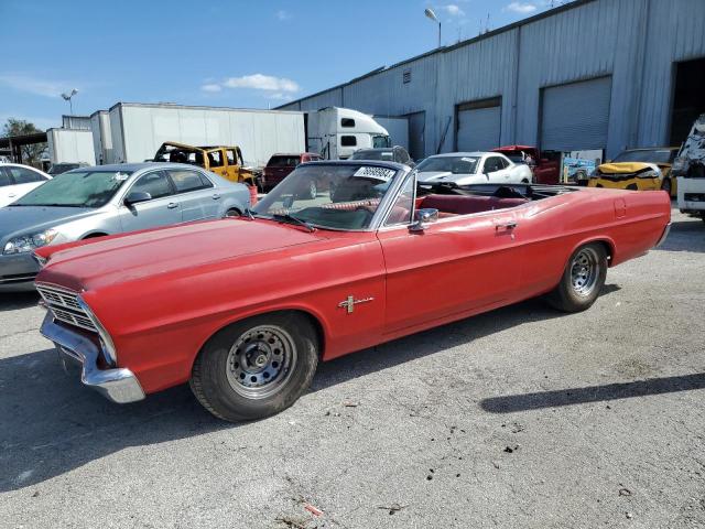 FORD GALAXIE500 1967 red   7A57C129483 photo #1