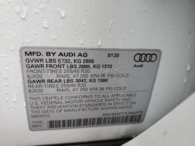 2020 AUDI SQ5 PREMIU - WA1B4AFY7L2062076