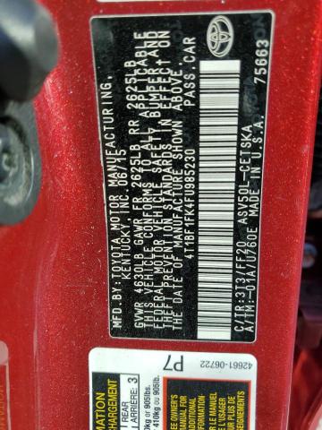 VIN 4T1BF1FK4FU985230 2015 Toyota Camry, LE no.12