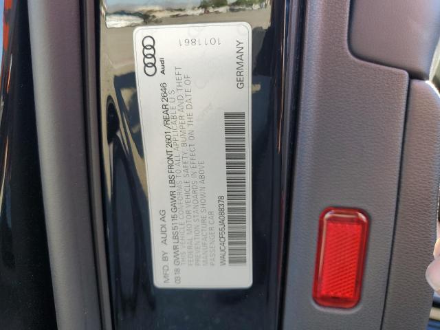 2018 AUDI S5 PRESTIG WAUC4CF55JA088378