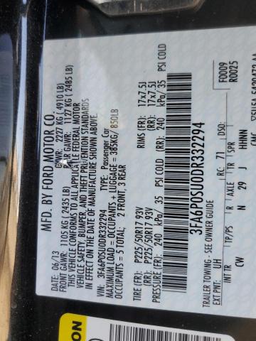 VIN 3FA6P0SU0DR332294 2013 Ford Fusion, Titanium Phev no.13