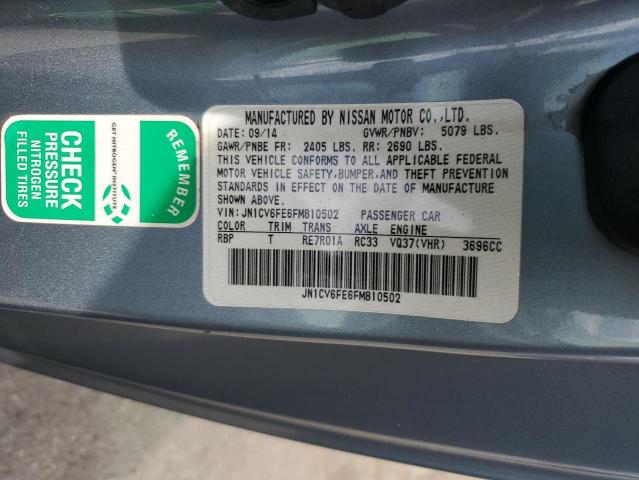 2015 INFINITI Q60 BASE JN1CV6FE6FM810502