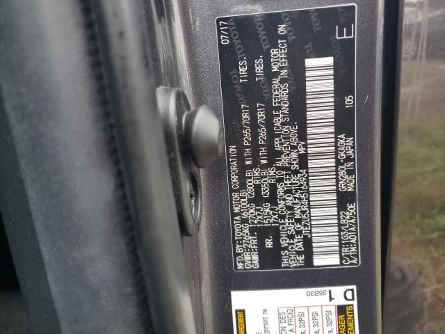 2017 TOYOTA 4RUNNER SR - JTEZU5JR4H5164934