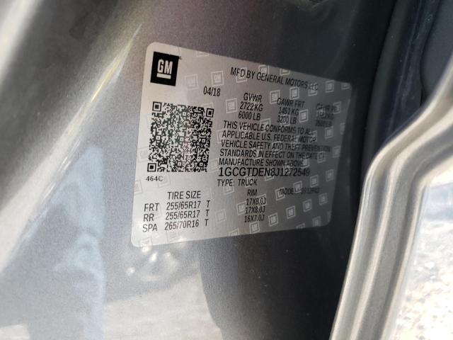 2018 CHEVROLET COLORADO Z - 1GCGTDEN8J1272549