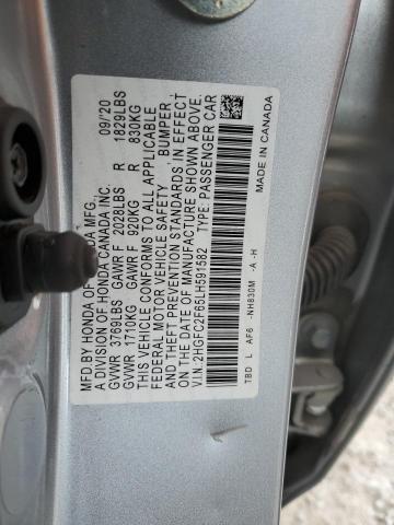 2020 HONDA CIVIC LX - 2HGFC2F65LH591582
