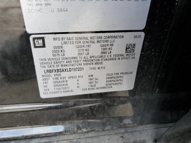 2020 BUICK ENVISION P - LRBFXBSAXLD197231